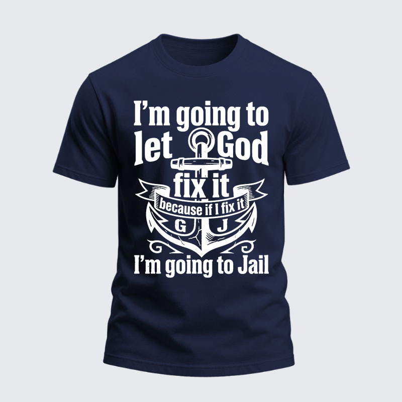 Man Of God Husband Dad Jesus God Christian Cotton T-Shirt