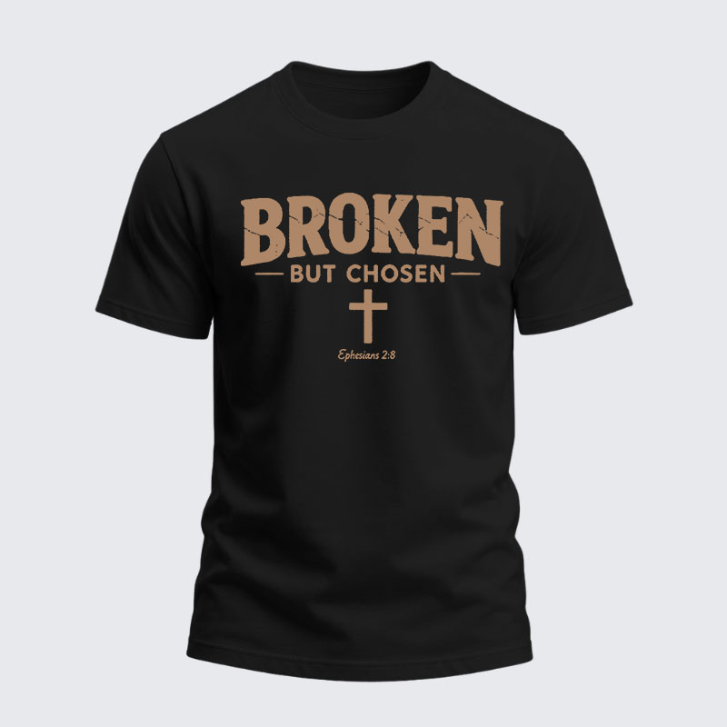 Heavyweight Cotton Tee - Broken But Chosen