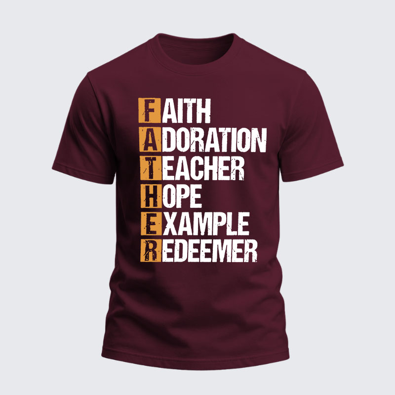 Heavyweight Cotton Tee - Fatherhood is Kingdom Work