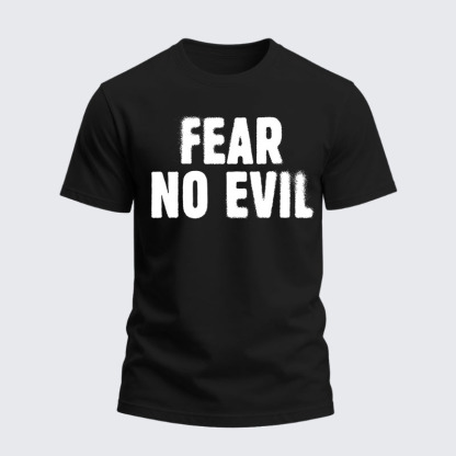 Heavyweight Cotton Tee - Fear No Evil