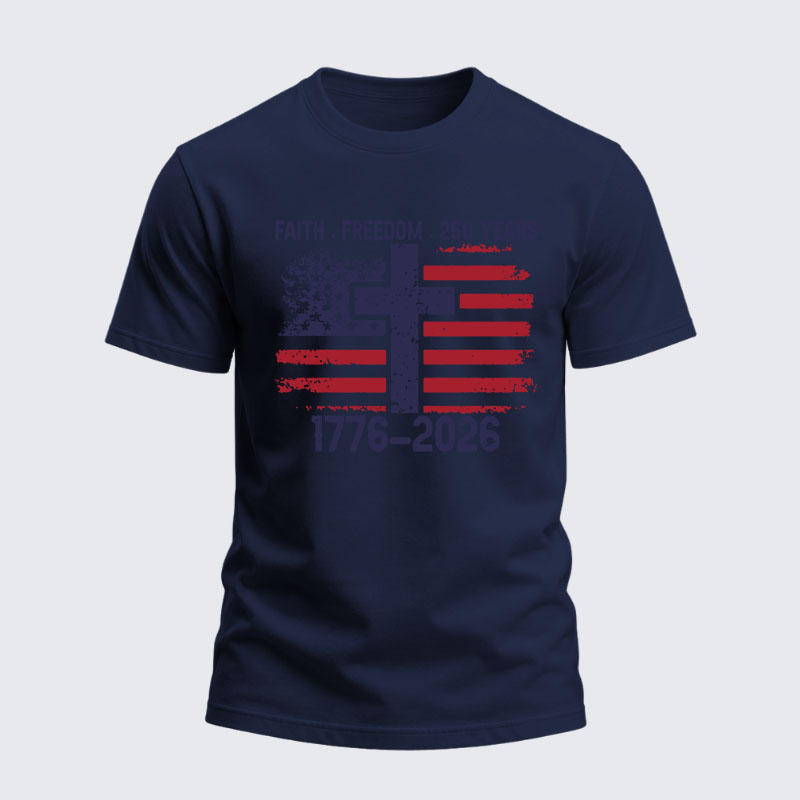 Heavyweight Cotton Tee - Faith Freedom