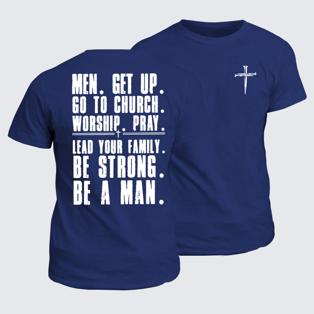 Classic Cotton Tee -  Pray Worship Lead Your Family