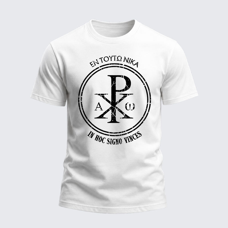 Heavyweight Cotton Tee -  In This Sign Conquer