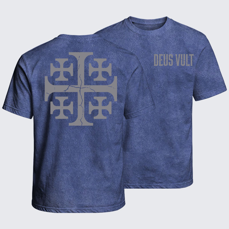 Washed T-Shirt - Deus Vult