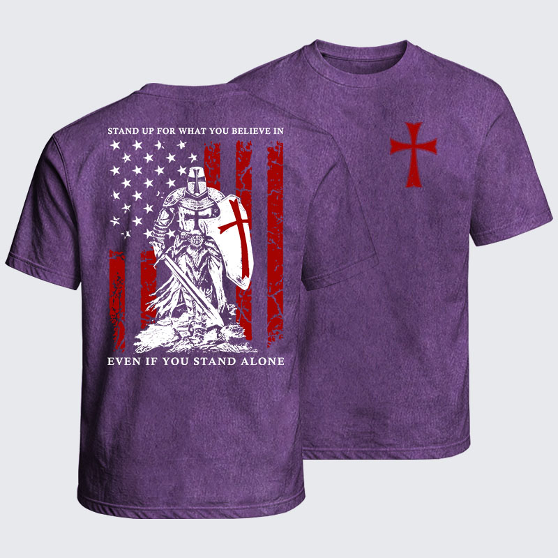 Washed T-Shirt - Stand Up For What You Believe