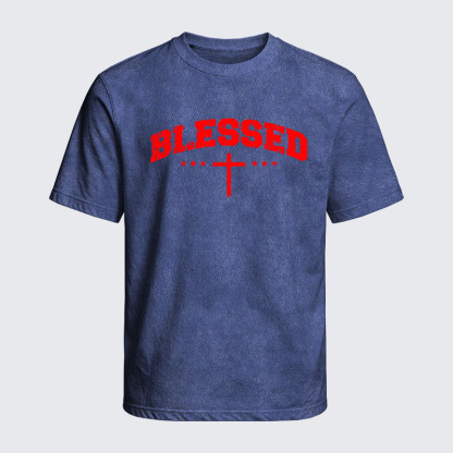 Washed T-Shirt - Blessed Cross