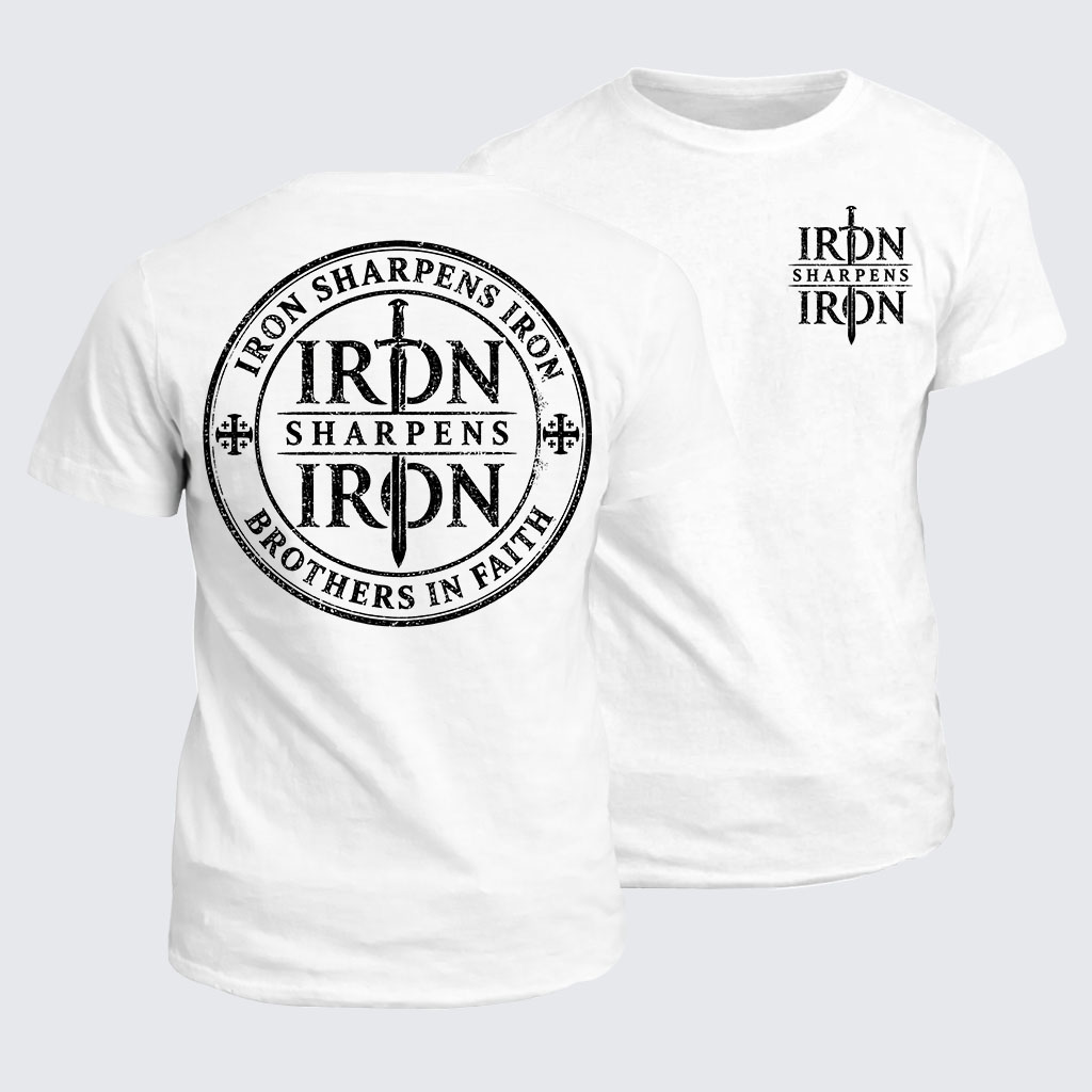 Classic Cotton Tee -  Iron Sharpens Iron Brothers In Faith