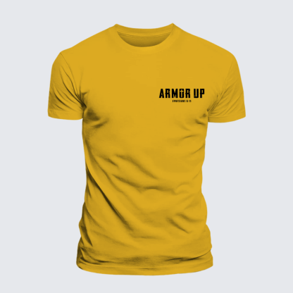 Armor Up Jesus God Christian Premium Mercerized Cotton Tee
