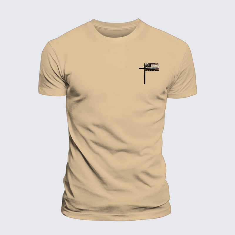 Cross Jesus God Christian Premium Mercerized Cotton Tee
