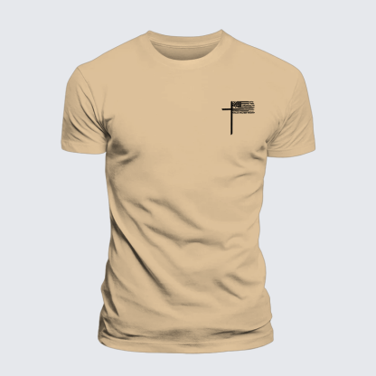 Cross Jesus God Christian Premium Mercerized Cotton Tee
