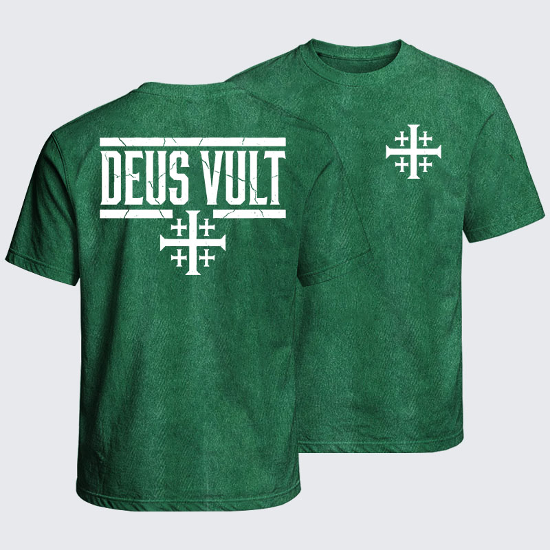 Washed T-Shirt - Deus Vult