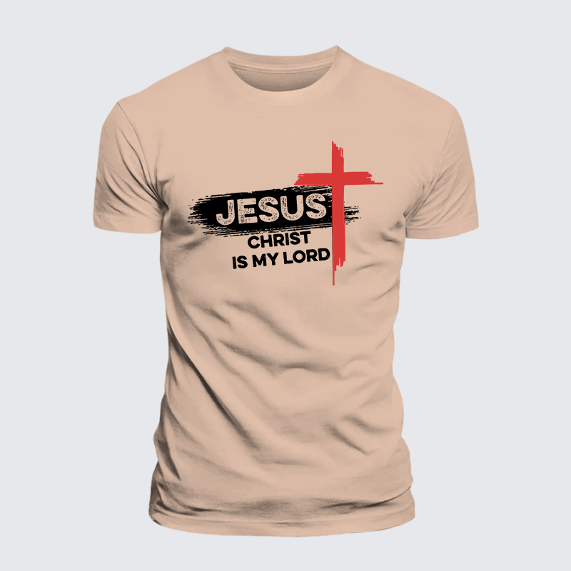 Jesus Christ Is My Lord Jesus God Christian Premium Mercerized Cotton Tee