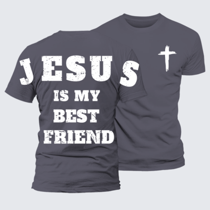 Jesus Is My Best Friend Jesus God Christian Premium Mercerized Cotton Tee