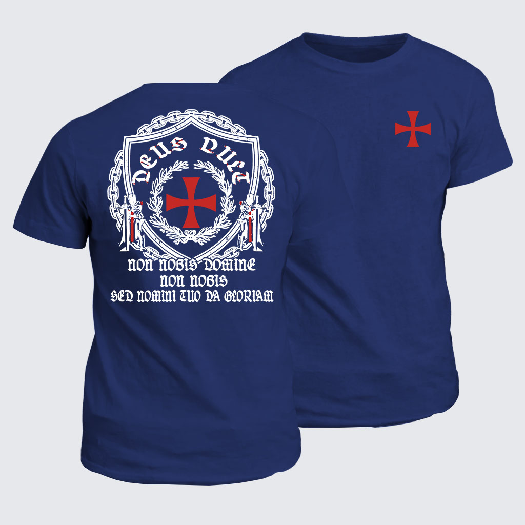 Classic Cotton Tee - Non Nobis Domine, Non Nobis, Sed Nomini Tuo Da Gloriam