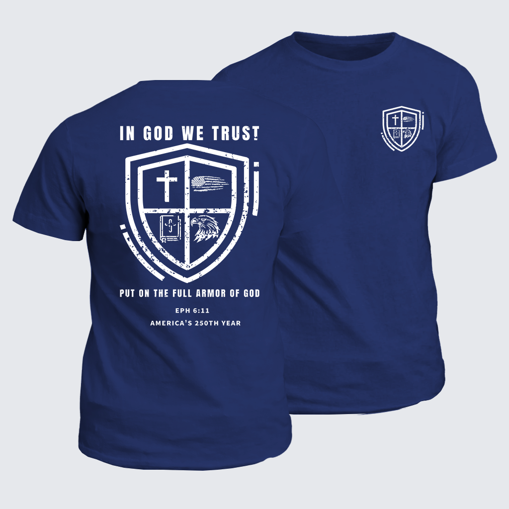 In God We Trust Jesus God Christian Cotton T-Shirt