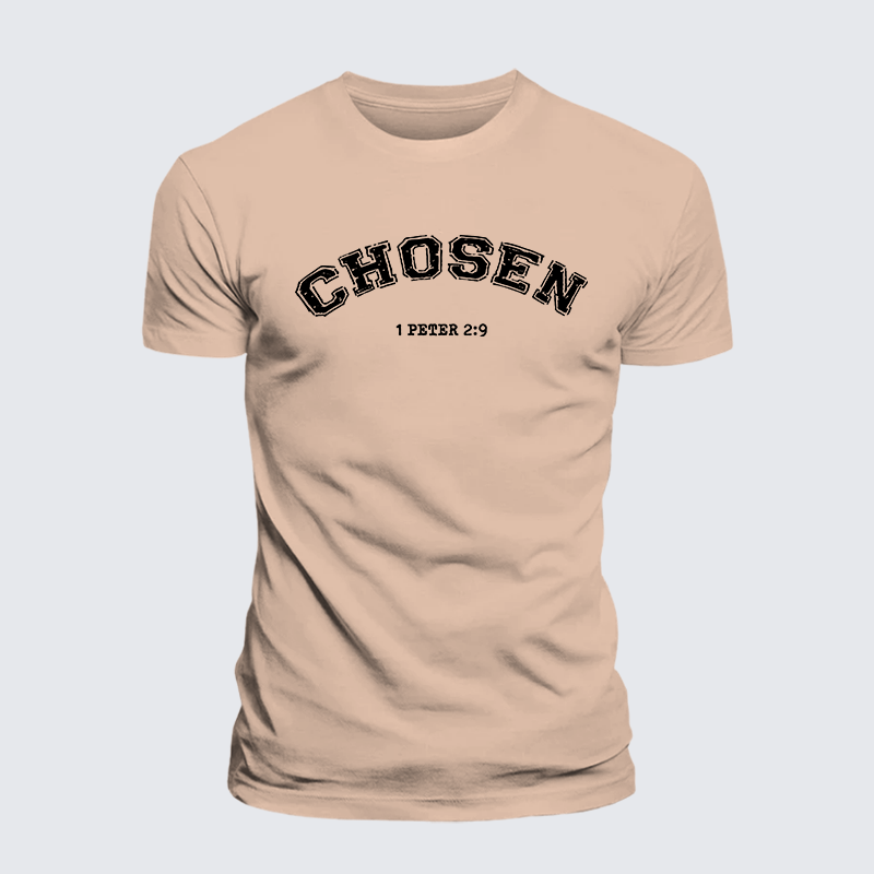 Chosen Jesus God Christian Premium Mercerized Cotton Tee
