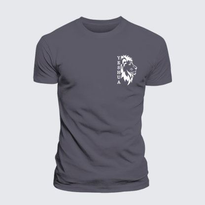 Yeshua Lion Jesus God Christian Premium Mercerized Cotton Tee
