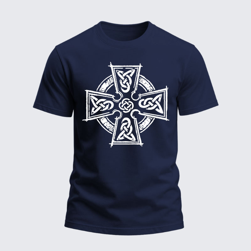 Heavyweight Cotton Tee - Celtic Cross