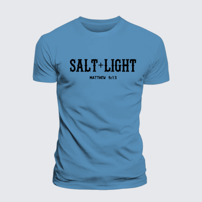 Salt & Light Jesus God Christian Premium Mercerized Cotton Tee