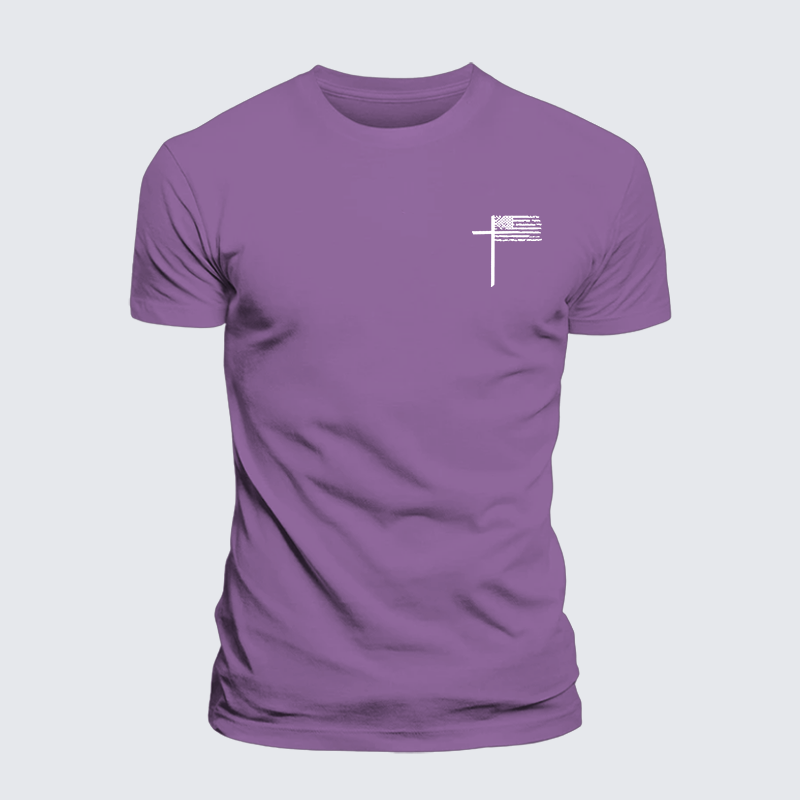 Cross Jesus God Christian Premium Mercerized Cotton Tee