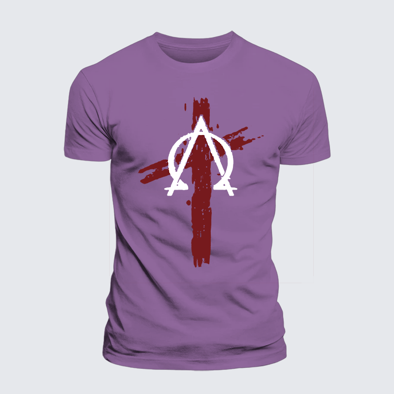 Cross Jesus God Christian Premium Mercerized Cotton Tee