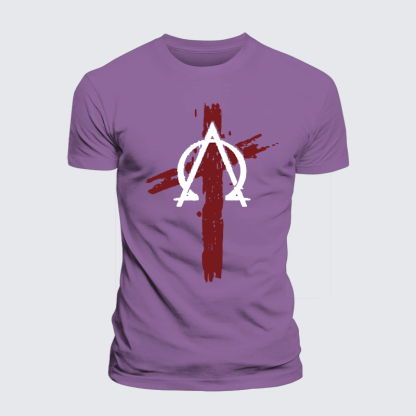 Cross Jesus God Christian Premium Mercerized Cotton Tee