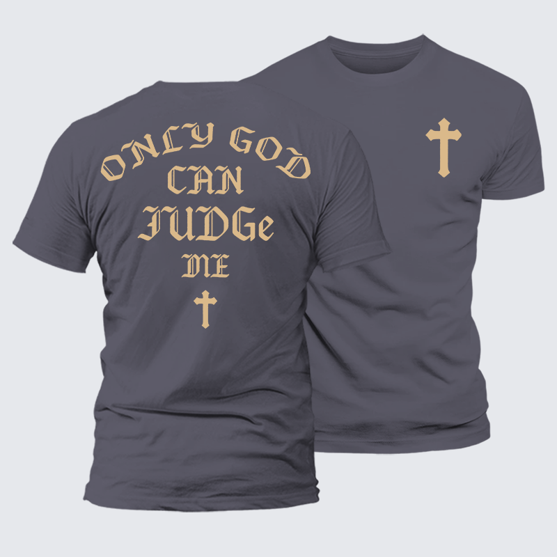 Only God Can Judge Me Jesus God Christian Premium Mercerized Cotton Tee