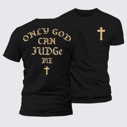 Only God Can Judge Me Jesus God Christian Premium Mercerized Cotton Tee