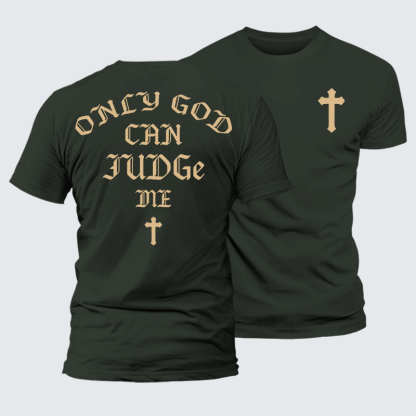 Only God Can Judge Me Jesus God Christian Premium Mercerized Cotton Tee