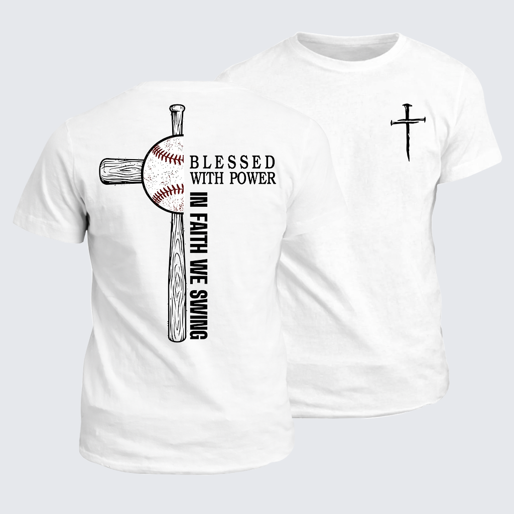 In Faith We Swing Jesus God Christian Cotton T-Shirt