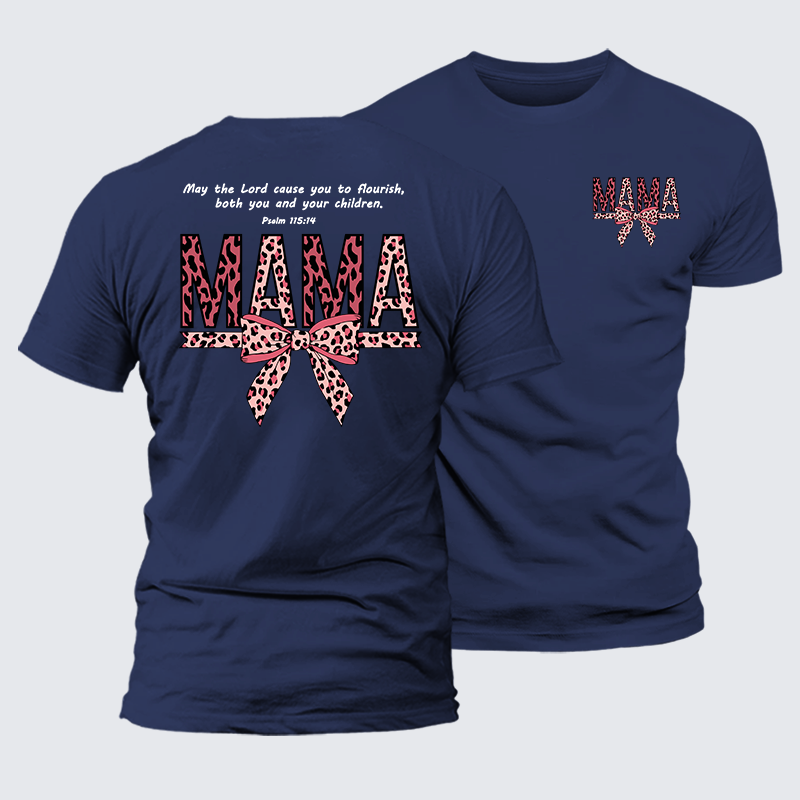 Blessed Mama Jesus God Christian Premium Mercerized Cotton Tee