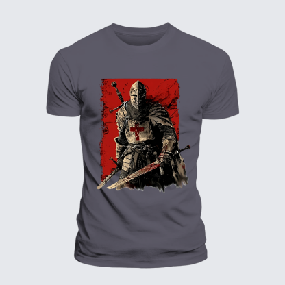 Templar Honor Jesus God Christian Premium Mercerized Cotton Tee