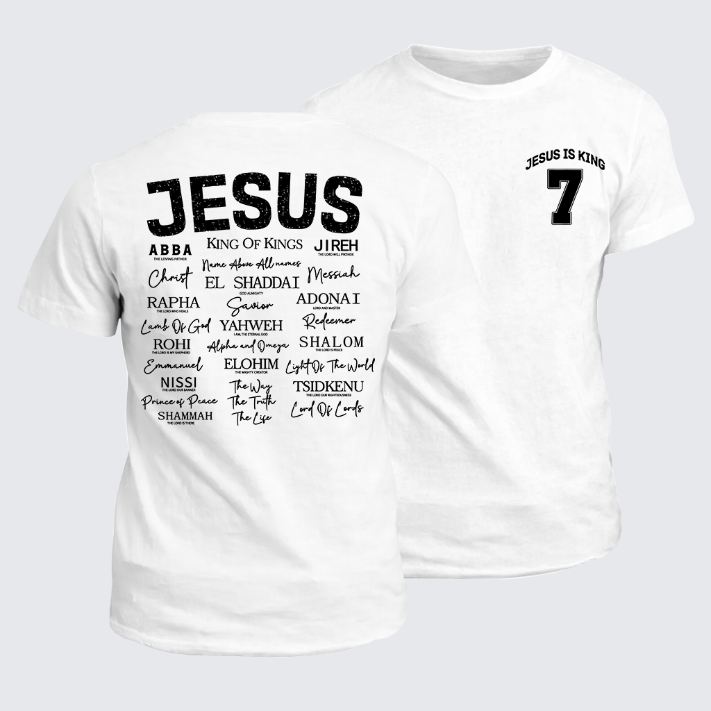 Jesus Is King Jesus God Christian Cotton T-Shirt