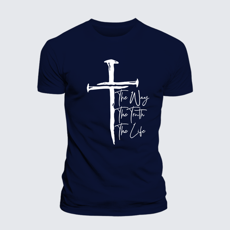 Jesus The Way The Truth The Life Jesus God Christian Cotton T-Shirt