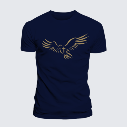 Wings Like Eagles Jesus God Christian Cotton T-Shirt