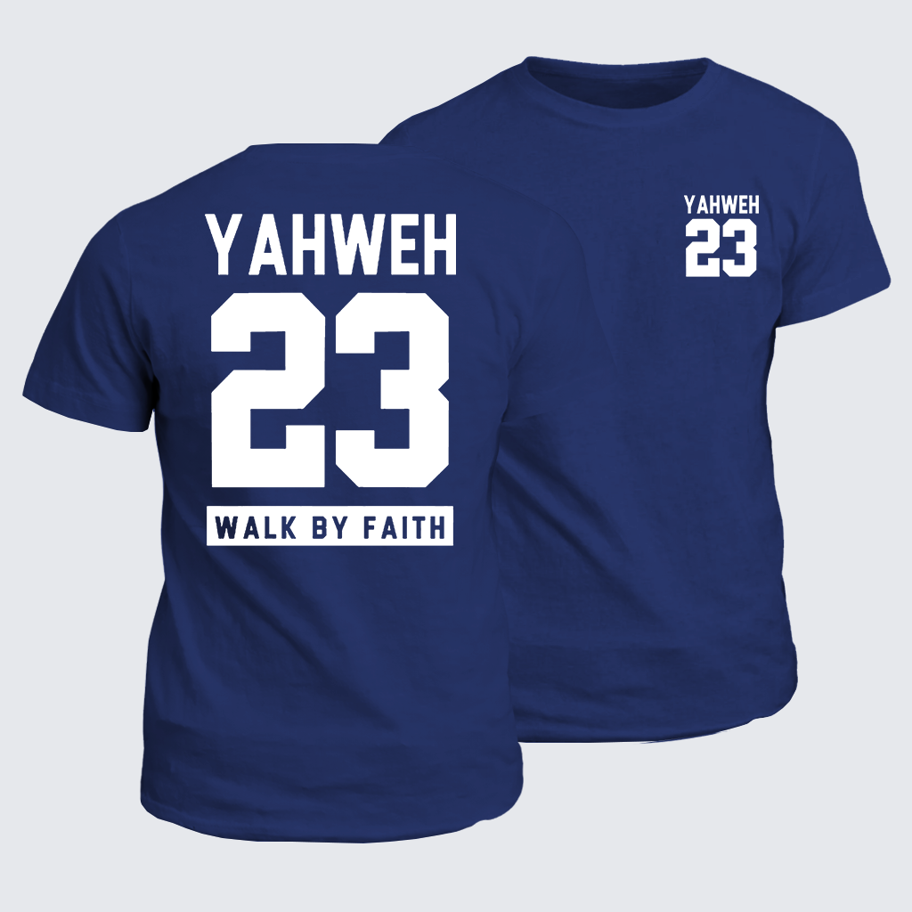 Walk By Faith Jesus God Christian Cotton T-Shirt