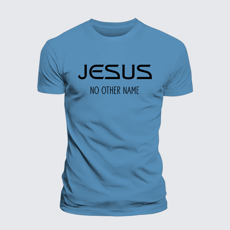 Jesus No Other Name Jesus God Christian Premium Mercerized Cotton Tee