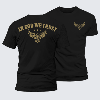 In God We Trust Jesus God Christian Premium Mercerized Cotton Tee