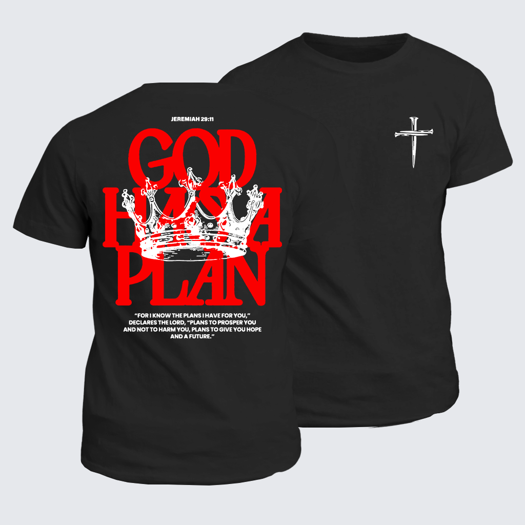 Man Of God Husband Dad Jesus God Christian Cotton T-Shirt