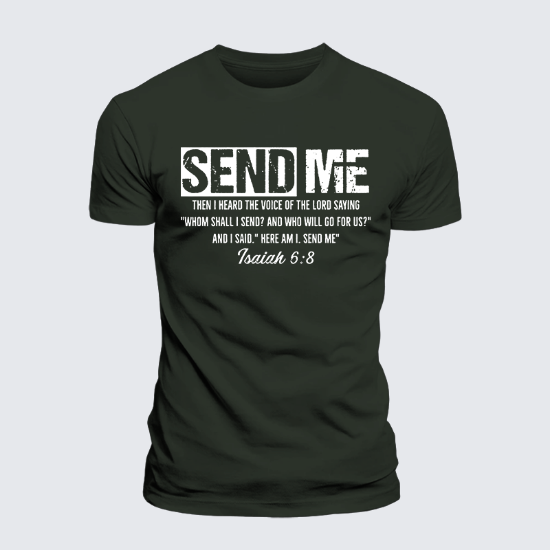 Send Me Jesus God Christian Premium Mercerized Cotton Tee