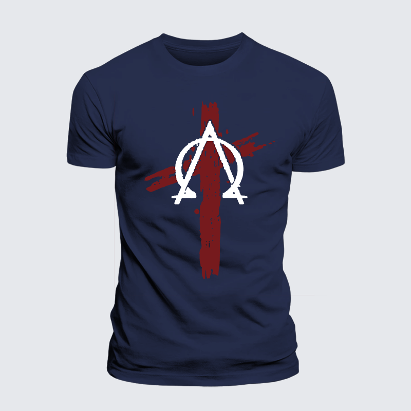 Cross Jesus God Christian Premium Mercerized Cotton Tee