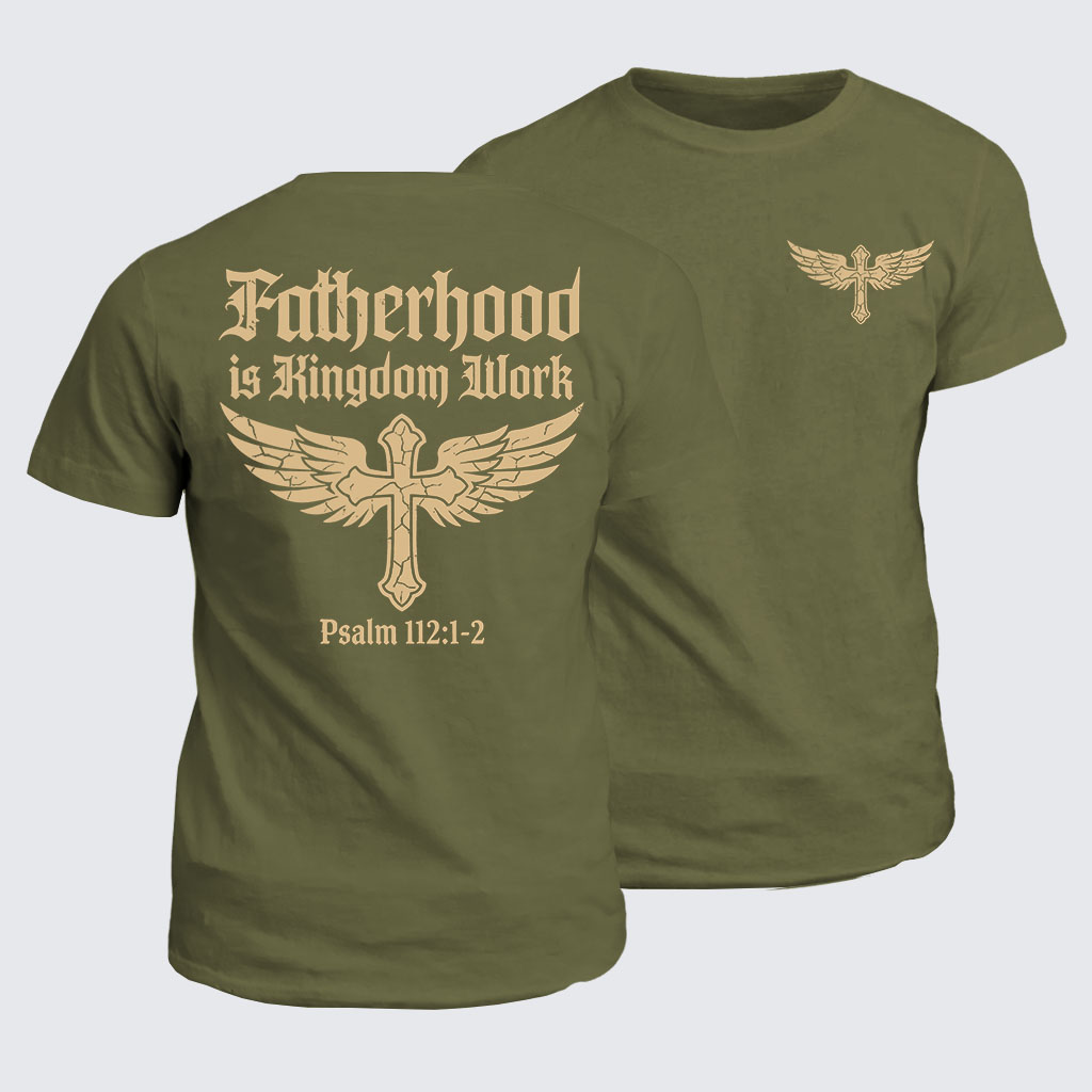 Fatherhood Jesus God Christian Cotton T-Shirt