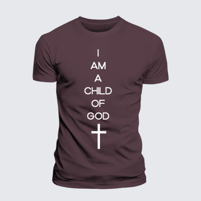 I Am A Child Of God Jesus God Christian Premium Mercerized Cotton Tee