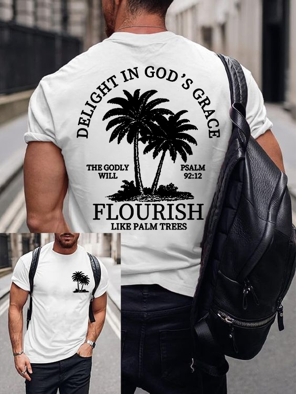 Delight in God's Grace Jesus God Christian Cotton T-Shirt
