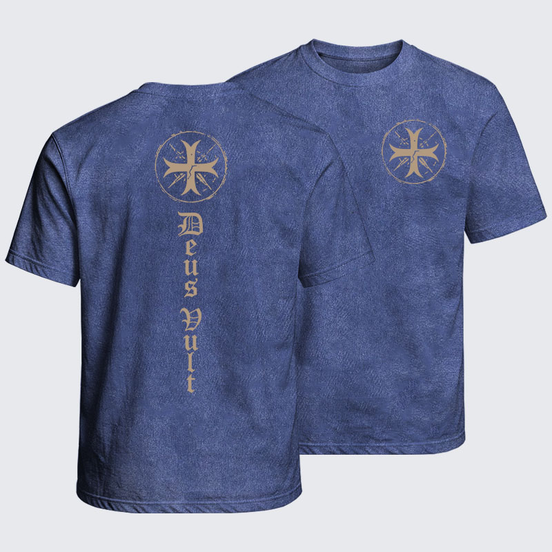 Washed T-Shirt - Deus Vult