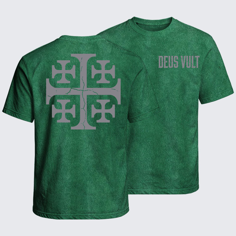 Washed T-Shirt - Deus Vult