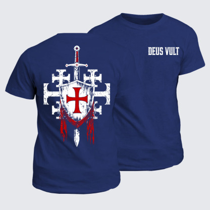 Classic Cotton Tee - Deus Vult: God Wills It