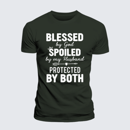 God Bless Jesus God Christian Premium Mercerized Cotton Tee