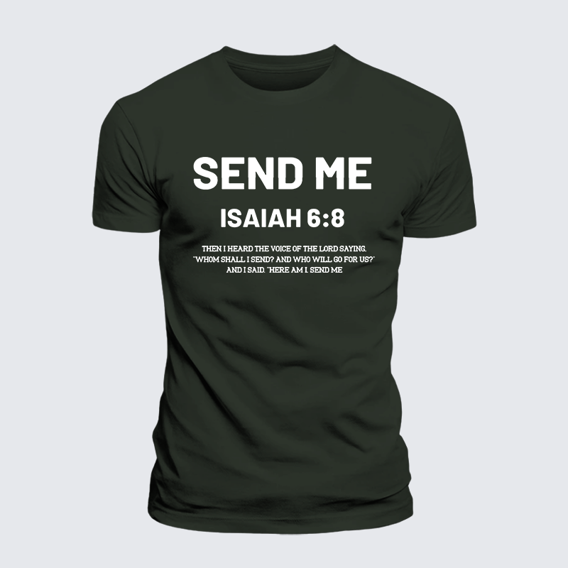 Send Me Jesus God Christian Premium Mercerized Cotton Tee