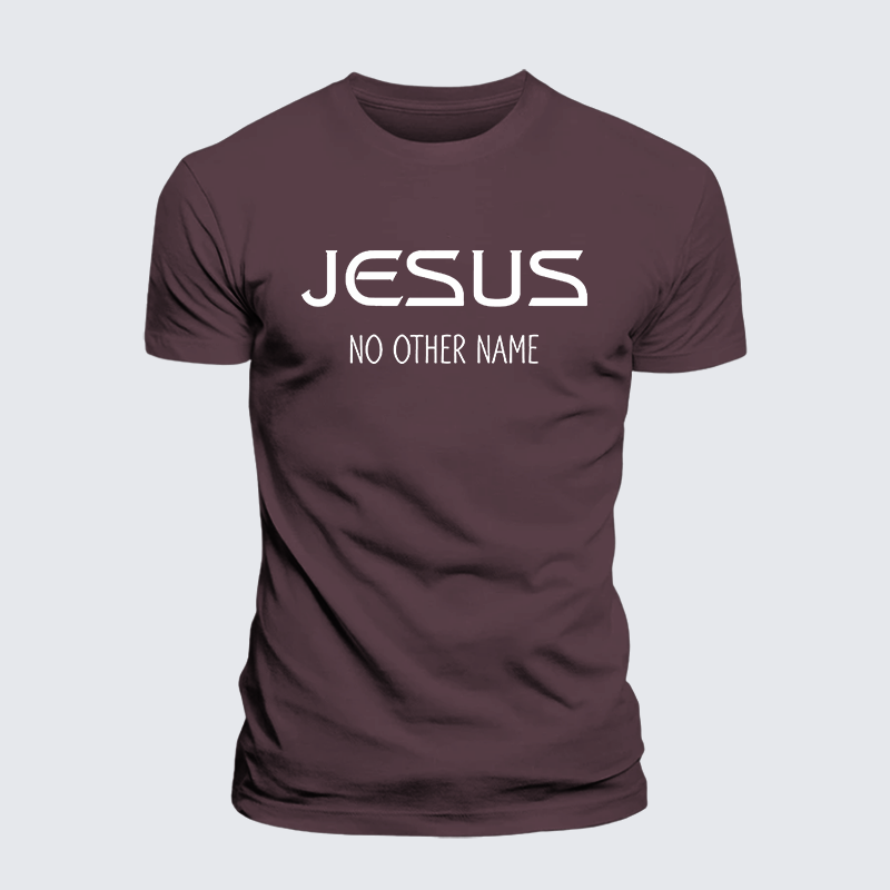 Jesus No Other Name Jesus God Christian Premium Mercerized Cotton Tee